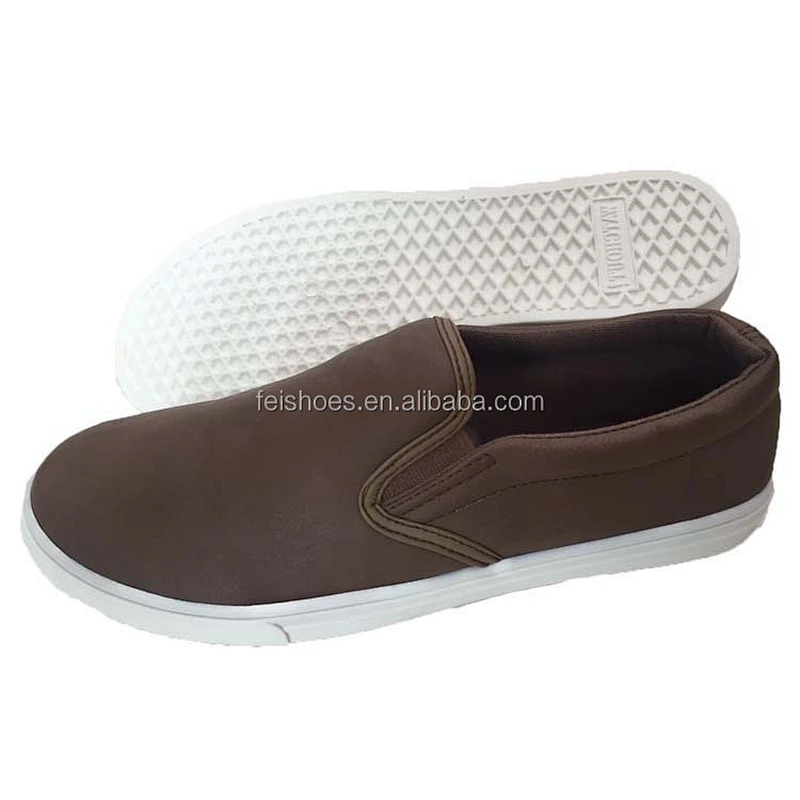 Custom casual men loafers walking style shoes canvas slip on
