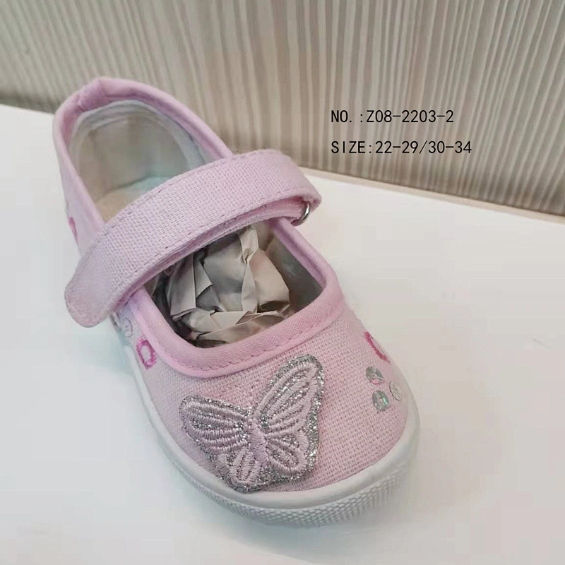 Hot Sale Baby Canvas Shoes Kids Girls Loafers dress Casual Children Toddler Shoes