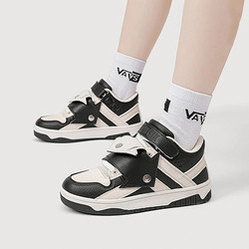 New Couples sneaker Women platform Dad shoes magic tape casual flat skateboard shoes