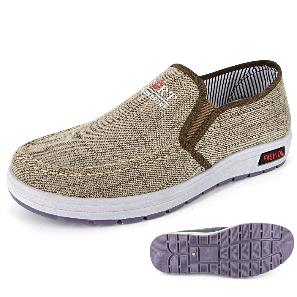 Cheap Wholesale Summer Comfortable Breathable Men Fashion Canvas Loafer Casual Shoes Men