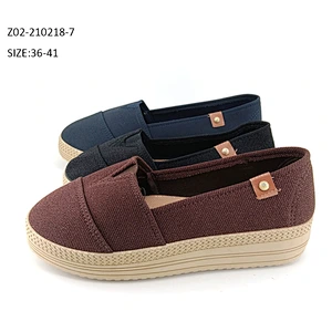 Women's Casual Flats Classic canvas slip on shoes Vulcanized Espadrilles