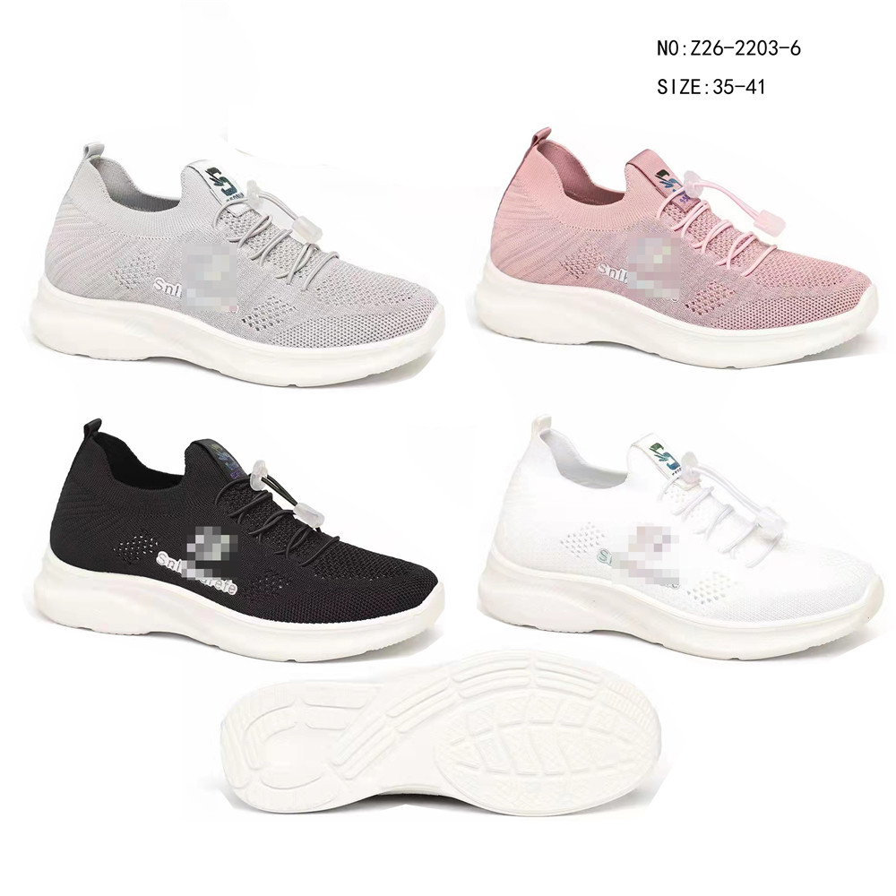 Fashion Comfort Lace-up women Sneakers Breathable Shoes Fly knitted ladies casual sports Shoes