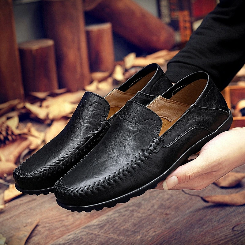 Men Slip on Casual Loafers Formal Leather Shoes