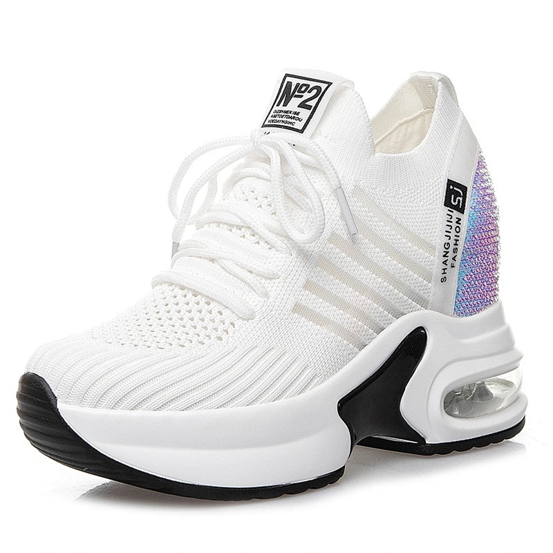 New Height Increasing hollow-out lady sports dad shoes comfortable running women casual shoes