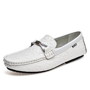 New Design casual Men Loafers slip on driving Leather Shoes
