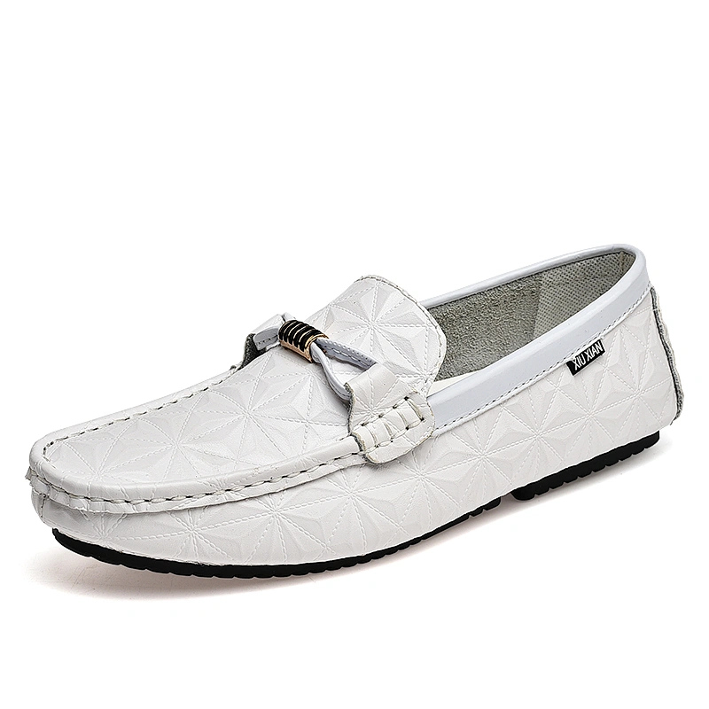 New Design casual Men Loafers slip on driving Leather Shoes