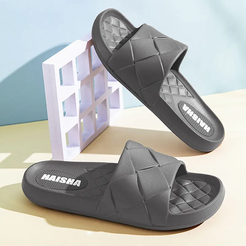 Summer men's shoes home bathroom slippers non slip thick soled indoor slippers