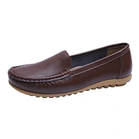New comfortable soft sole women work nurse shoes hospital casual leather loafers shoes