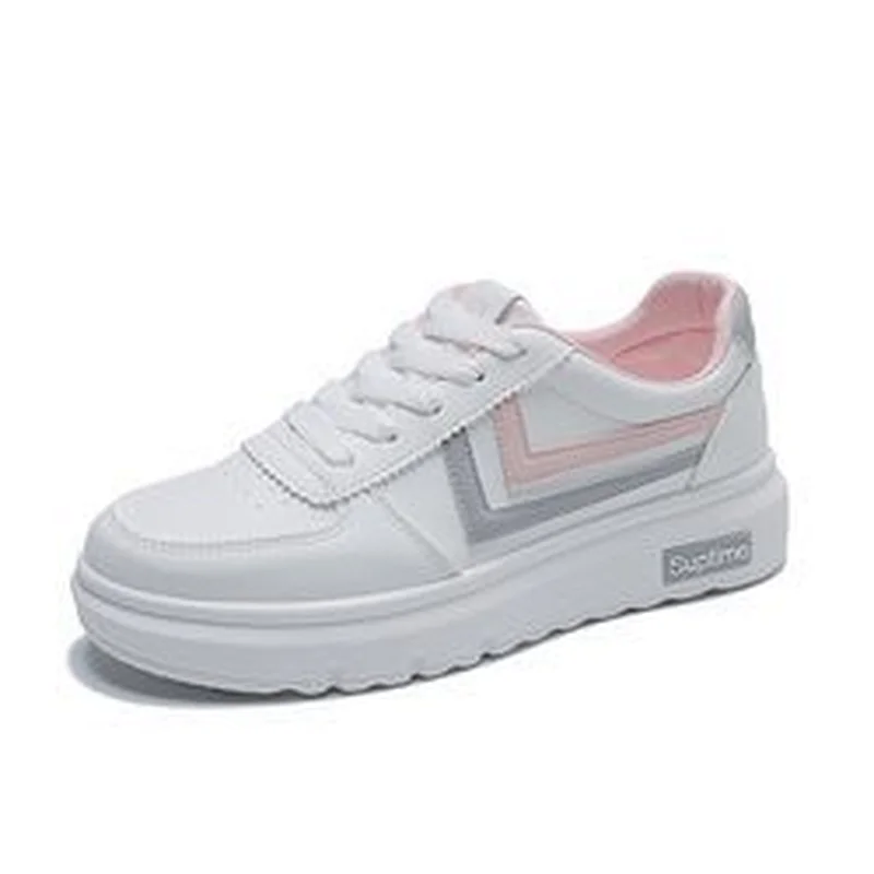Fashion school Casual Women walking style shoes student white board shoes