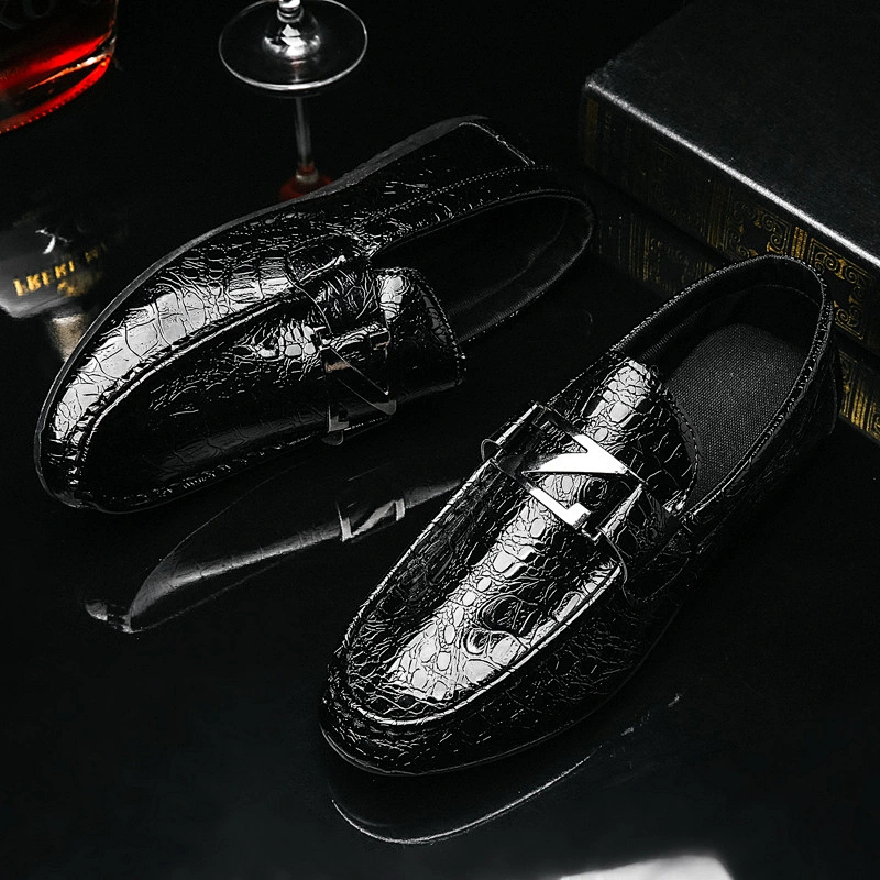New style fashion men casual loafers slip on flat shoes