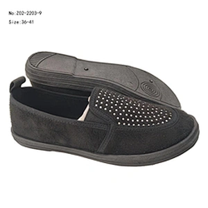 New injection fashion Women Causal loafers shoes walking Style Slip-on ladies lazy Canvas Shoes