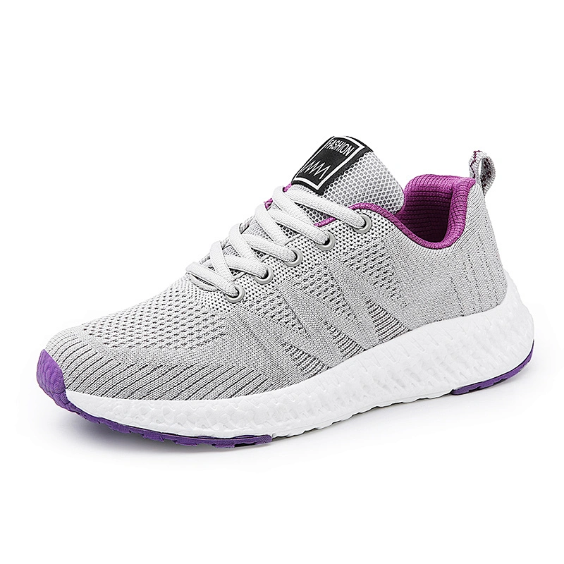 New Designed Fly Knit Upper Sports Running Casual Shoes for Women