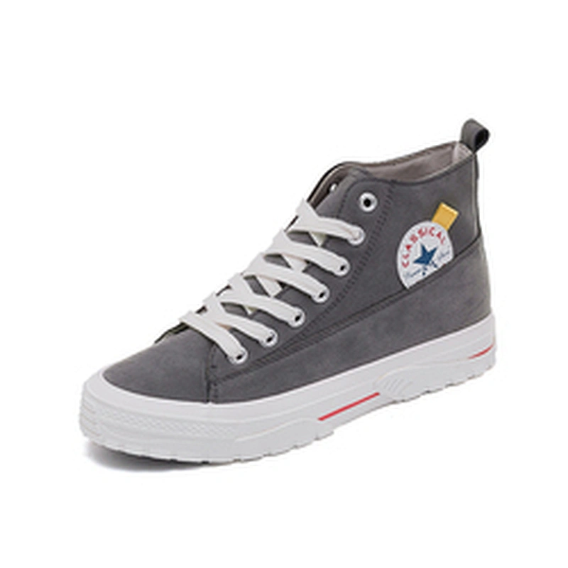 Lady causal shoes New Design Women Leisure Sneaker High-Top Casual Canvas Shoes with good price