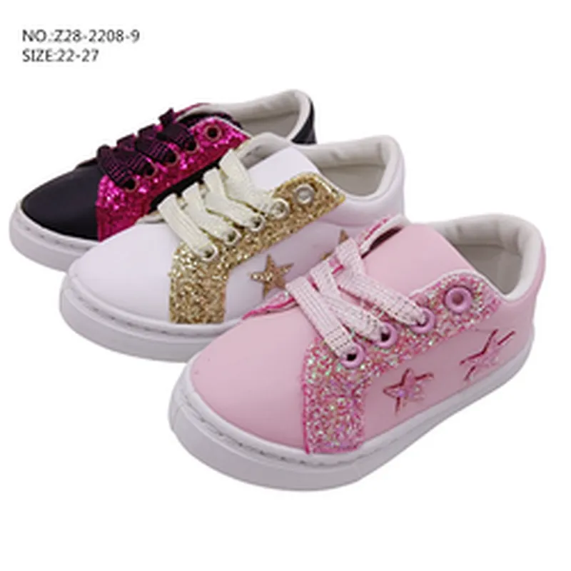 New Style Injection Children Lace up School flat Shoes Casual Custom Sports board Shoes