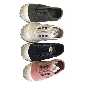 Wholesale Kids Canvas Slip on Shoes Boys Fashion Casual for Kids Shoes Children White Sneakers