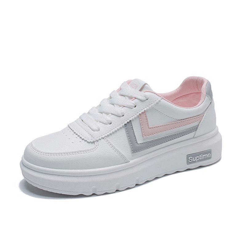 Fashion school Casual Women walking style shoes student white board shoes