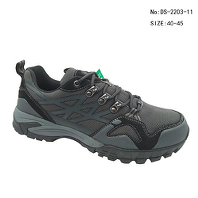 High Quality Leather Breathable Men Lace Up No slip Hiking Shoes leisure trekking boots