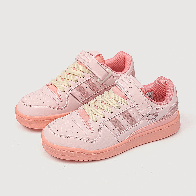 New Korean version sneakers women's magic tape flat shoes retro casual board shoes