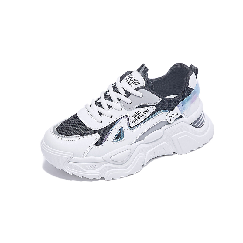 Women Chunky Platform Dad Sneakers Casual Lace Up Walking Shoes