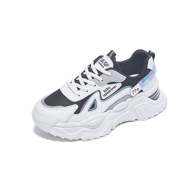 Women Chunky Platform Dad Sneakers Casual Lace Up Walking Shoes