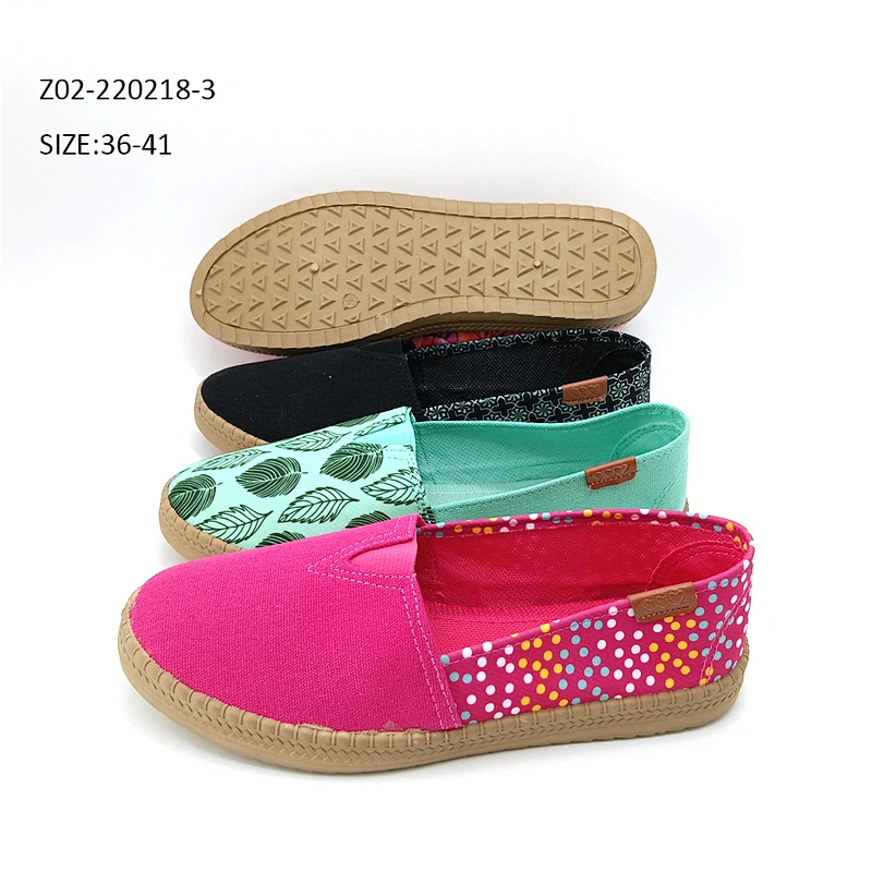 New Fashion Style Women loafers Casual Shoes walking ladies flat canvas shoes