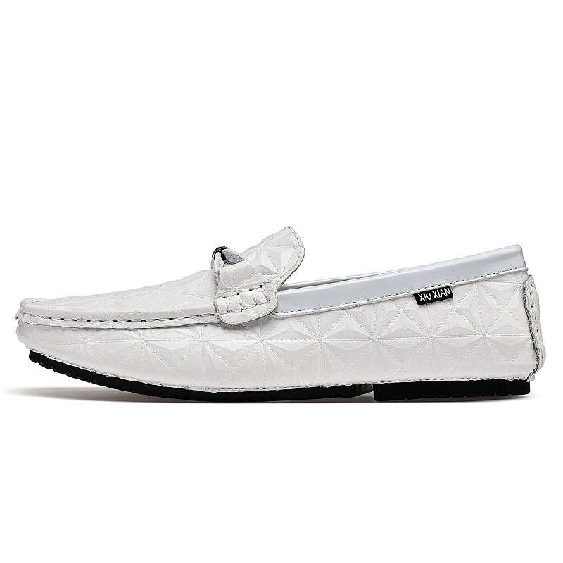 New Design casual Men Loafers slip on driving Leather Shoes