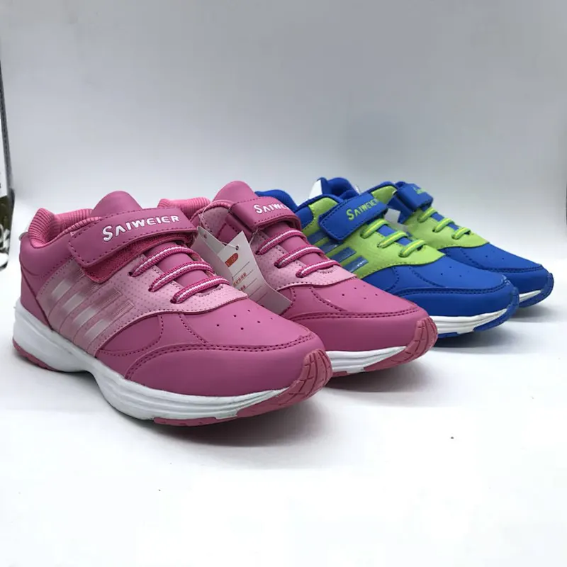 High quality mix color students shoes children sneaker sports shoes stock