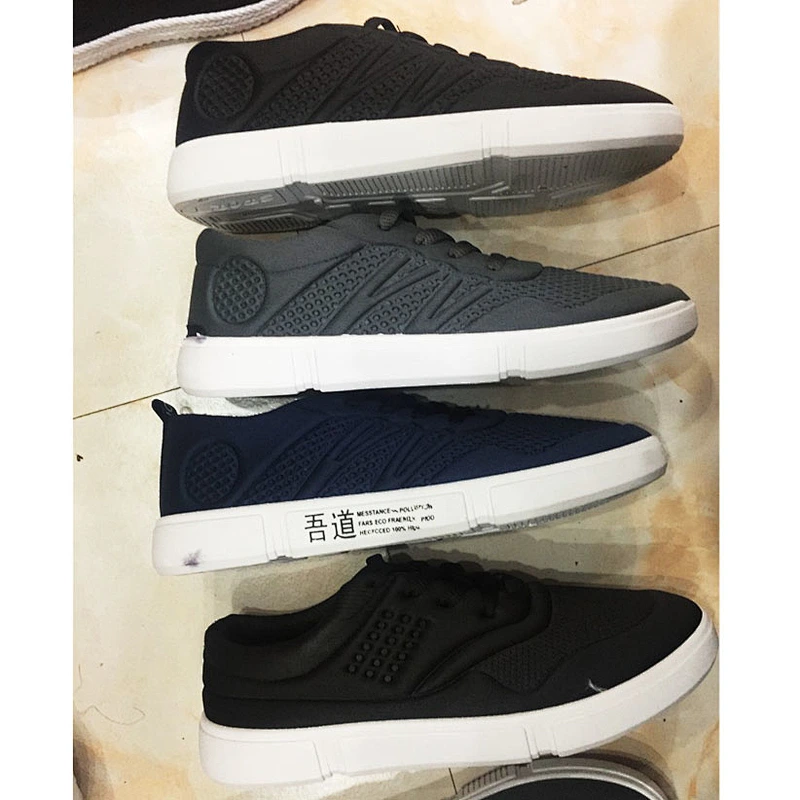 Factory custom Low price  men injection shoes canvas  shoes