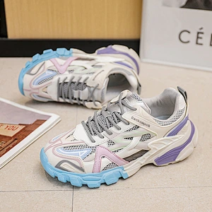 New Korean version Dad shoes women platform sneaker Macaroon color casual sports shoes