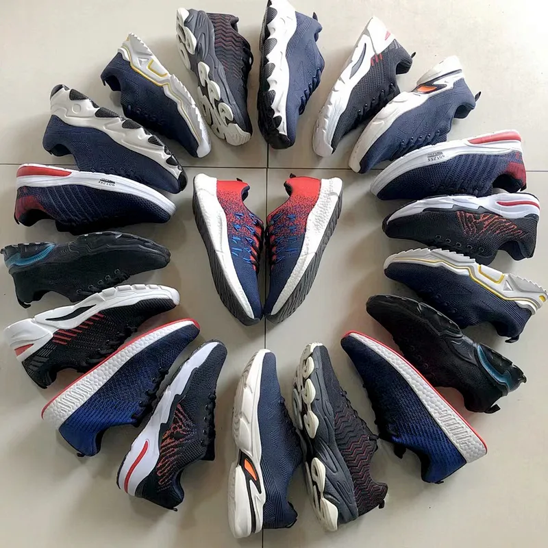 Mixed Designs Men Casual Athletic Sport Sneakers Stock Shoes