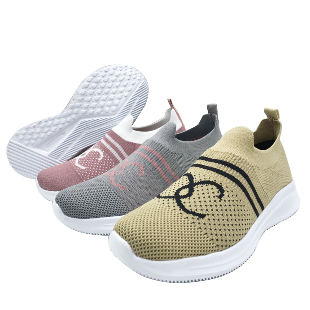 Slip-on Flats Shoes Women Summer Breathable Flying Weaving Casual Shoes Breathable Lightweight Mesh Fashion Sneaker