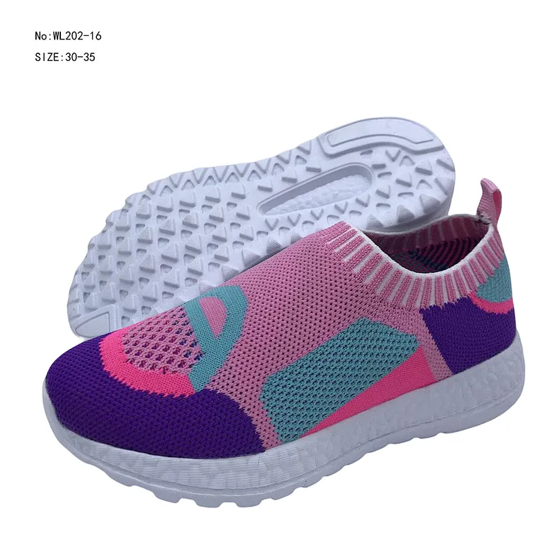 Custom Children Lightweight Sneakers Kids Casual Slip On Running Walking Shoes