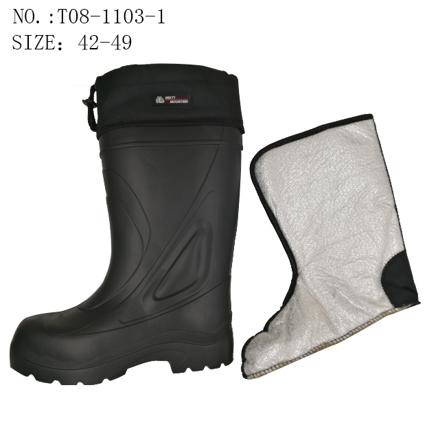 New Style Men EVA Work Shoes Safety Rain Boots with Steel Toe