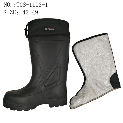 New Style Men EVA Work Shoes Safety Rain Boots with Steel Toe