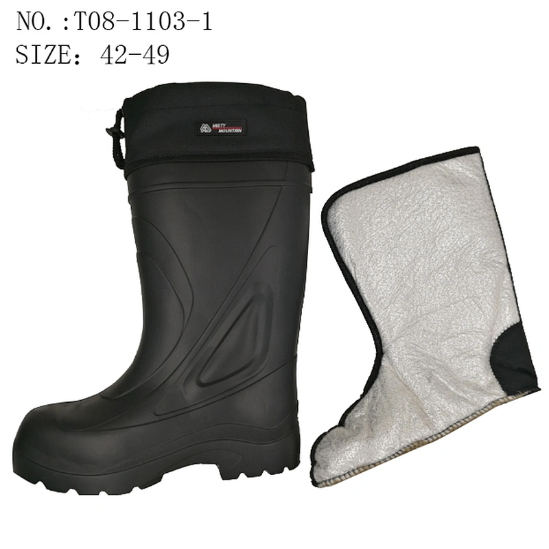 New Style Men EVA Work Shoes Safety Rain Boots with Steel Toe