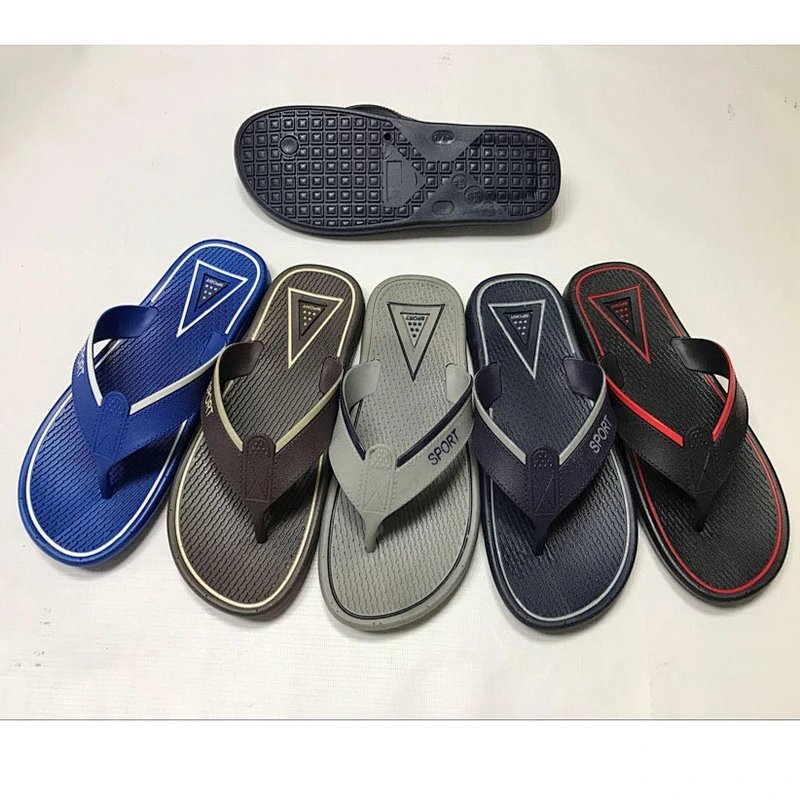 men  PVC sandals summer Slippers Flip Flops with Good Quality