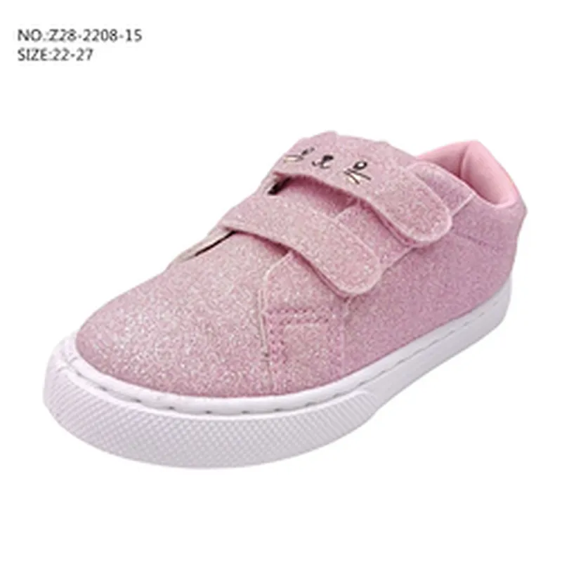 New Fashion Children custom Casual flat Shoes Magic Tape Sports School board Shoes