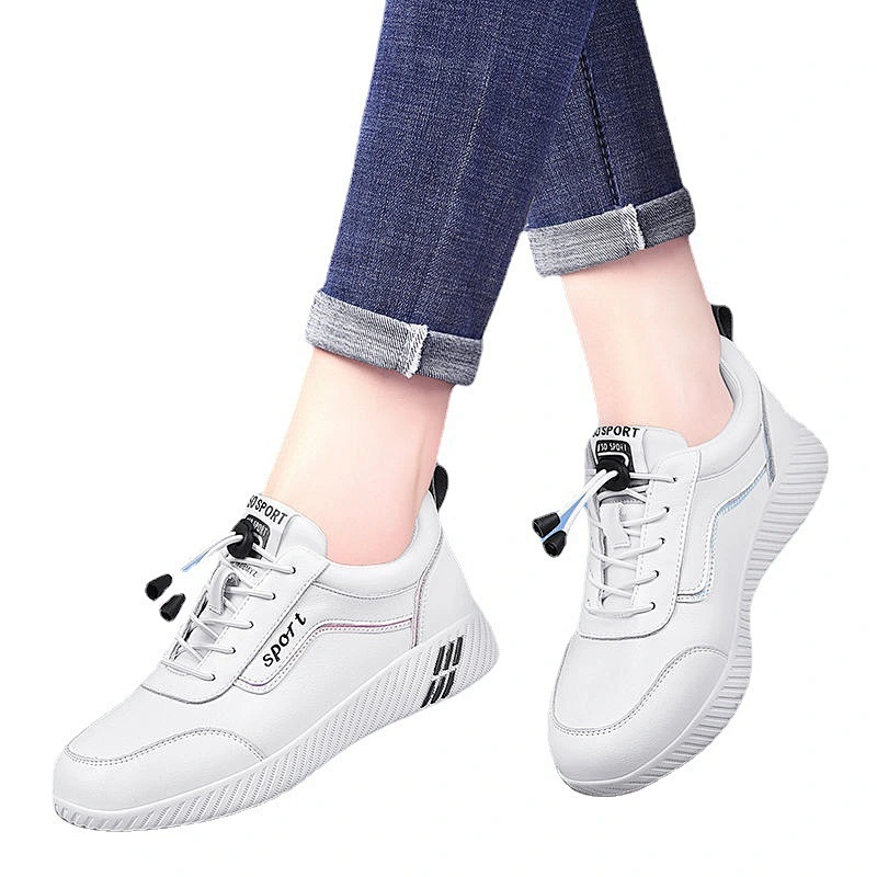 New versatile non-slip women casual running shoes female flat white lightweight board shoes