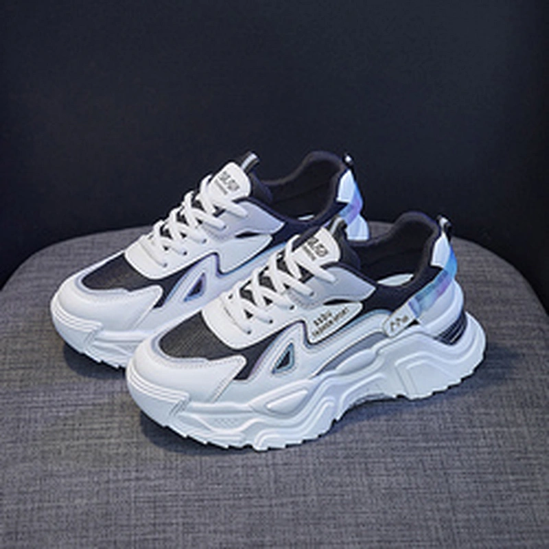 Women Chunky Platform Dad Sneakers Casual Lace Up Walking Shoes