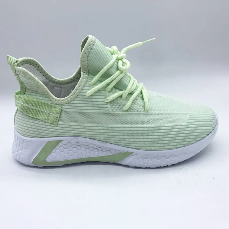Hot Sale Brand Fly knit Sport Casual Sneakers Shoes for Women Casual shoe  walking style shoes