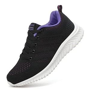 New fashion design breathable women walking sports shoes lady fashion sneaker running shoes