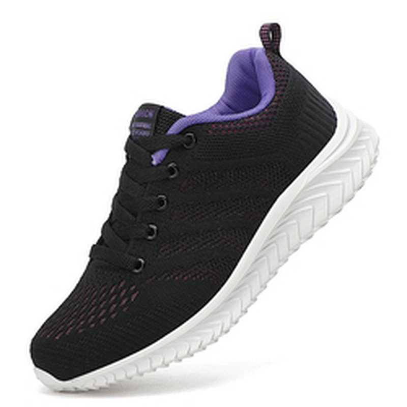 New fashion design breathable women walking sports shoes lady fashion sneaker running shoes
