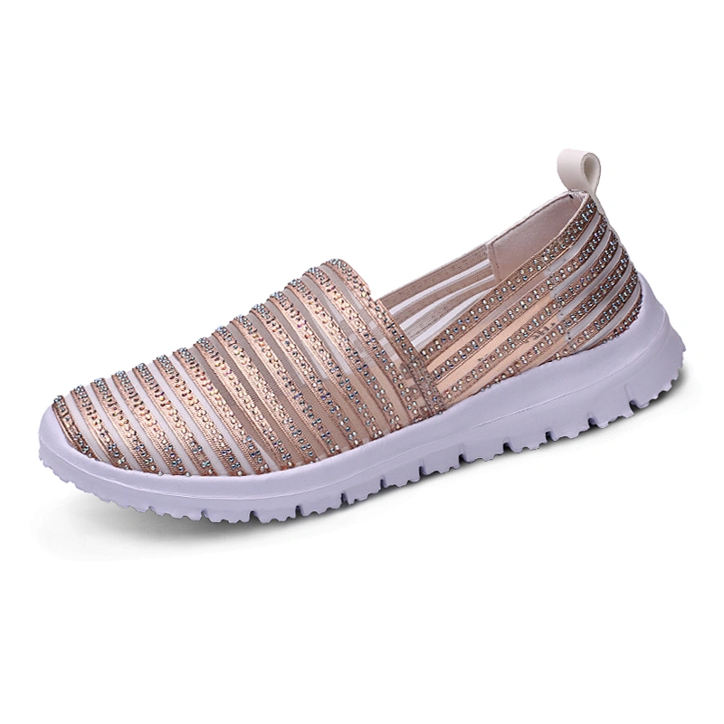 New Arrival Fashion Women Mesh Slip on Loafers Casual Sports Shoes walking style shoes