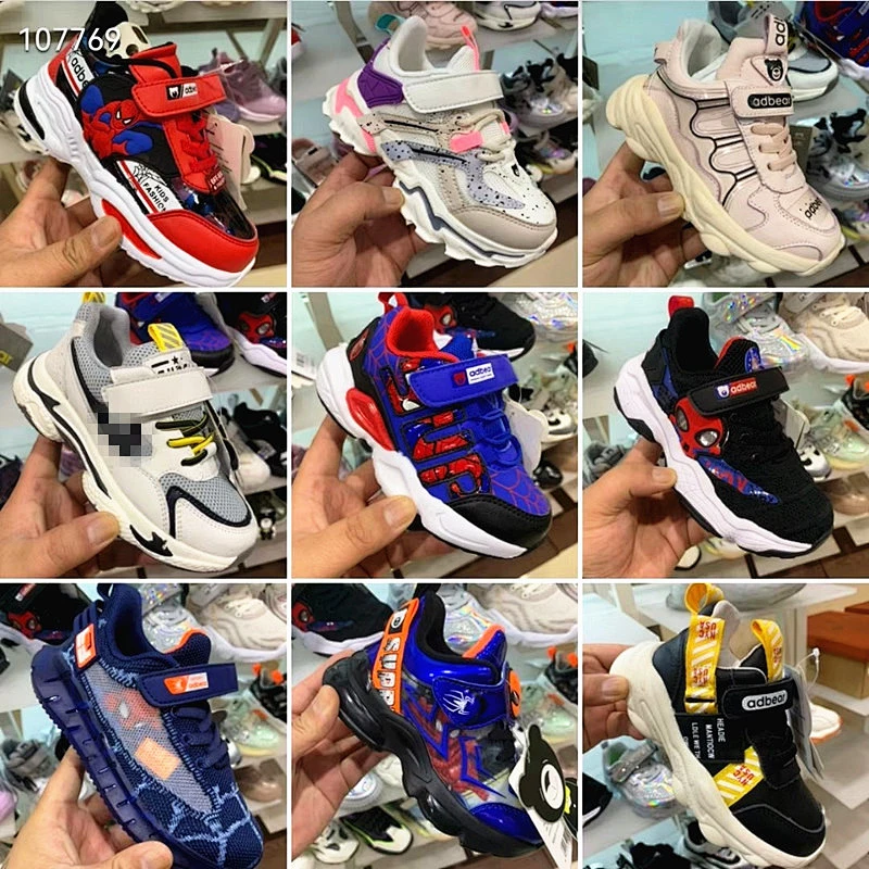 Mix style good quality children casual sneaker cheap shoes stock shoe stock lots
