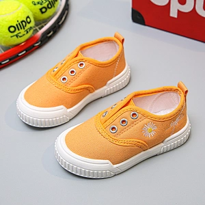Classic Children Casual Slip On Canvas trendy Shoes walking style shoes for kids