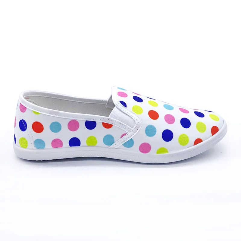 Good Quality Custom Women Injection Flat Casual Canvas Shoes