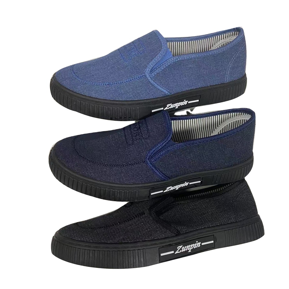 Custom Injection Casual Men Slip on Canvas Trendy Shoes Sneaker
