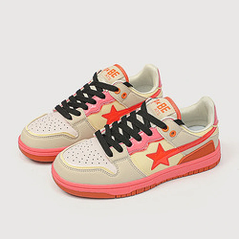 New star design women's all-match retro flat casual shoes couples fashion sports shoes