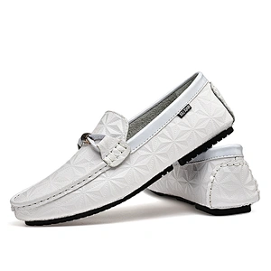 New Design casual Men Loafers slip on driving Leather Shoes