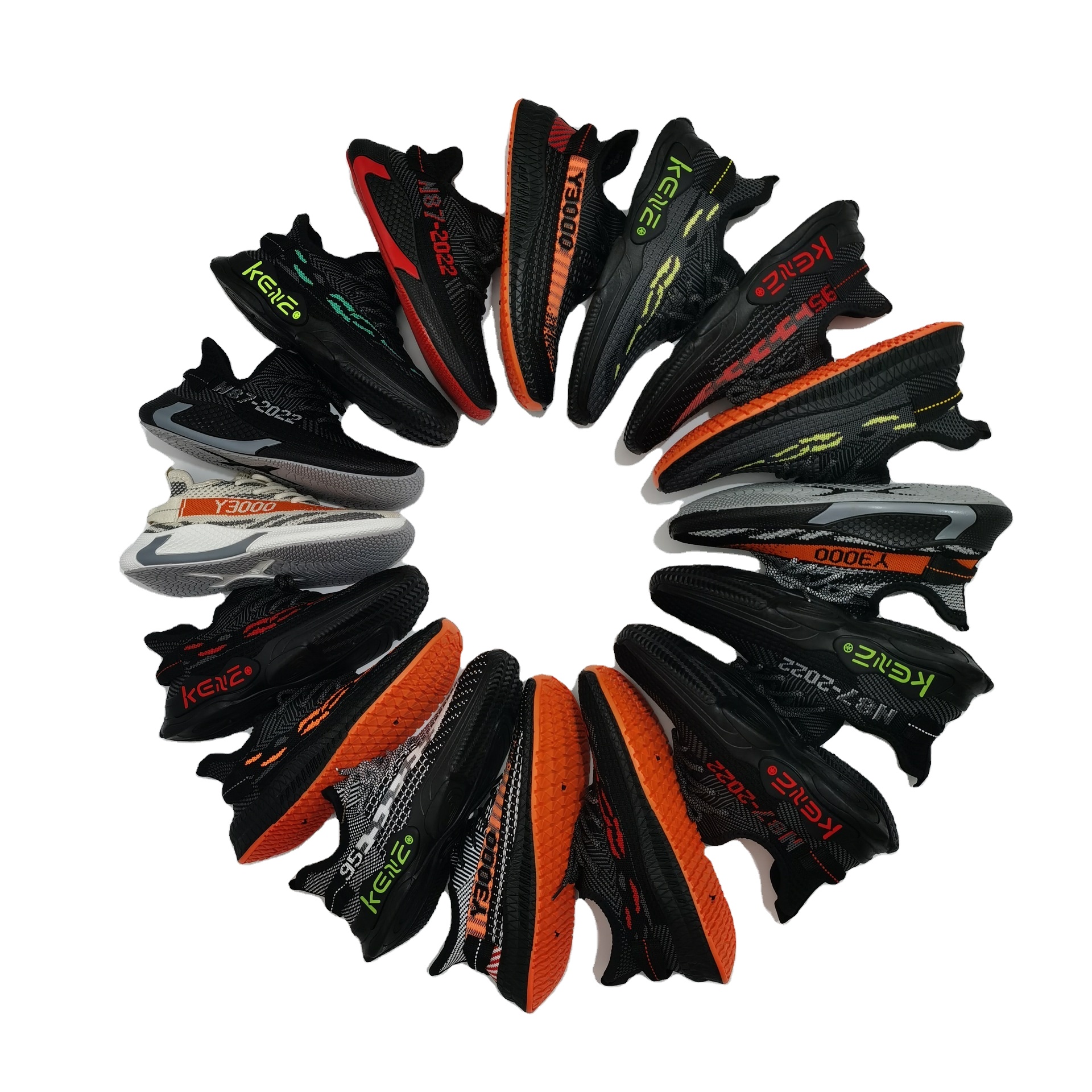 New breathable summer sneakers trend running men stock sneakers casual shoes stock
